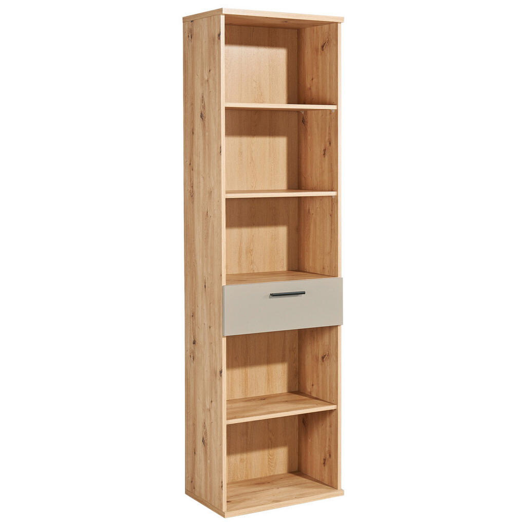 MID.YOU REGÁL NA ŠANÓNY, kašmírová, dub artisan, 54/200/38 cm