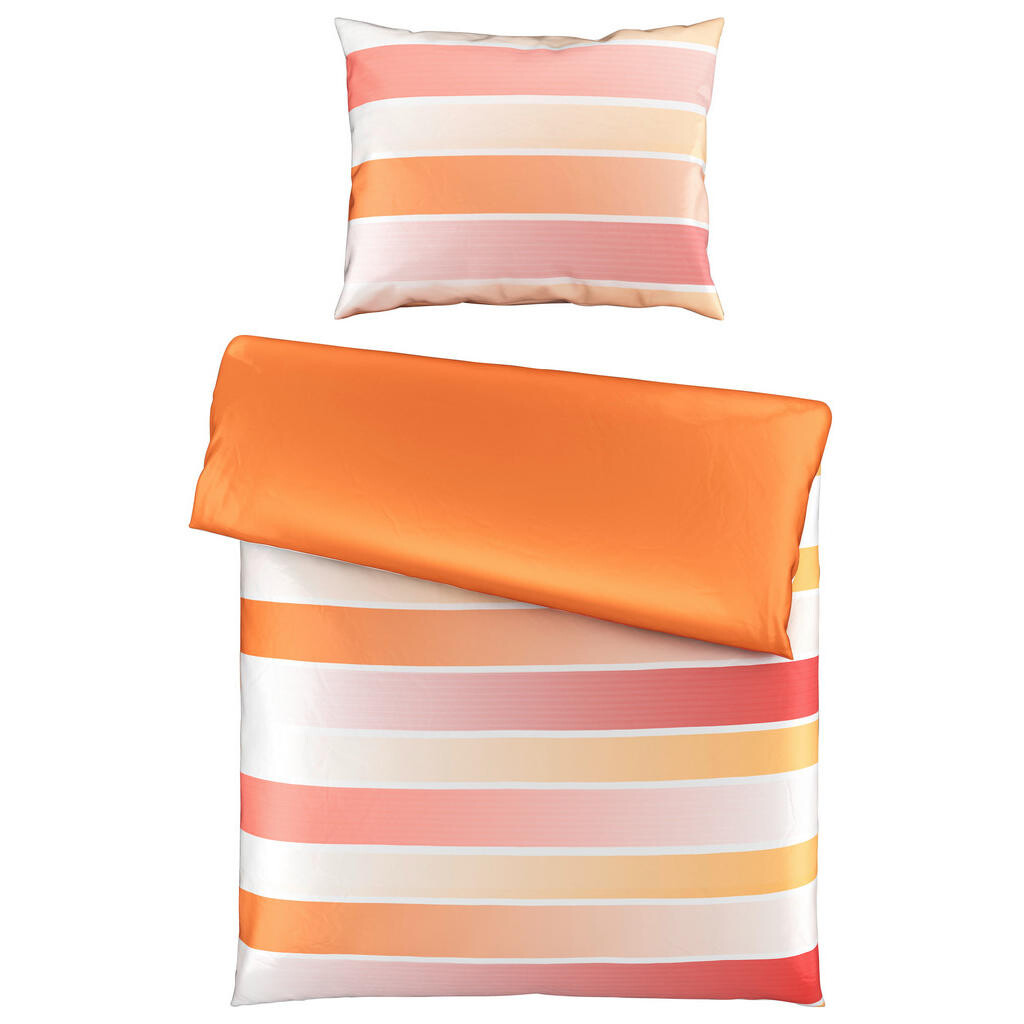 Novel OBOJSTRANNÁ POSTEĽNÁ BIELIZEŇ, satén, terakotová, 140/200 cm