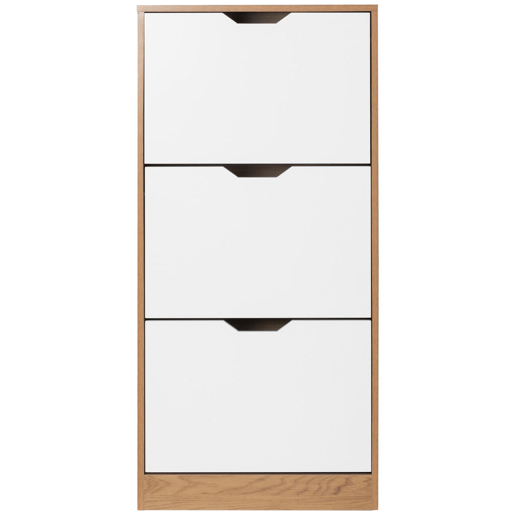 MID.YOU VÝKLOPNÁ SKRINKA NA TOPÁNKY, prírodná farba, biela, 55/117/23,5 cm