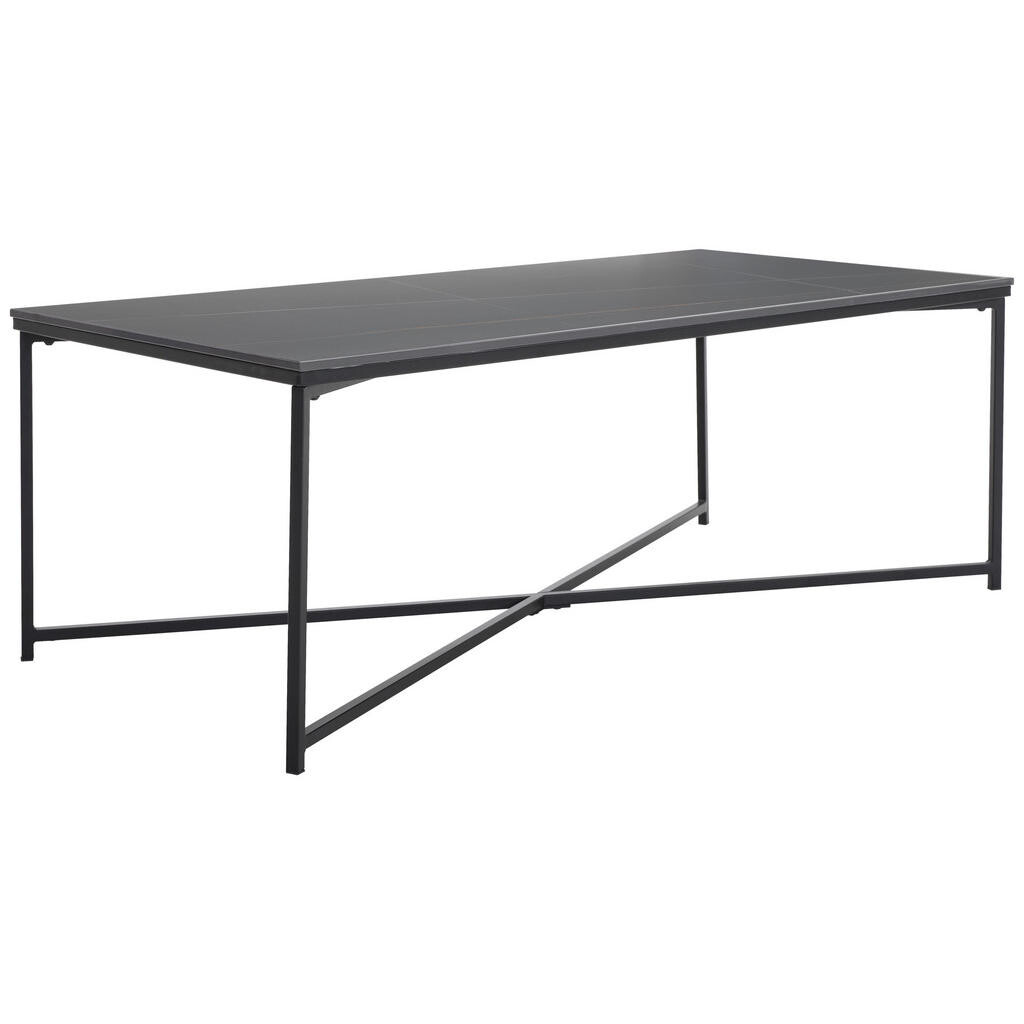 Livetastic KONFERENČNÝ STOLÍK, čierna, kov, keramika, 120/43/60 cm