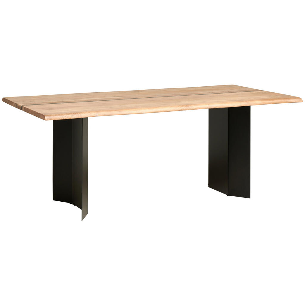 Livetastic JEDÁLENSKÝ STÔL, akácia, čierna, farba akácie, 200/76/100 cm