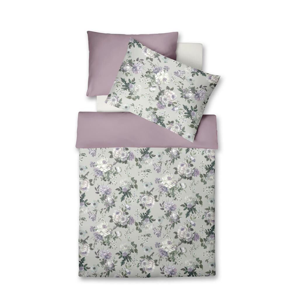 Fleuresse POSTEĽNÁ BIELIZEŇ, makosatén, biela, mätovozelená, olivovozelená, hnedofialová, 140/200 cm