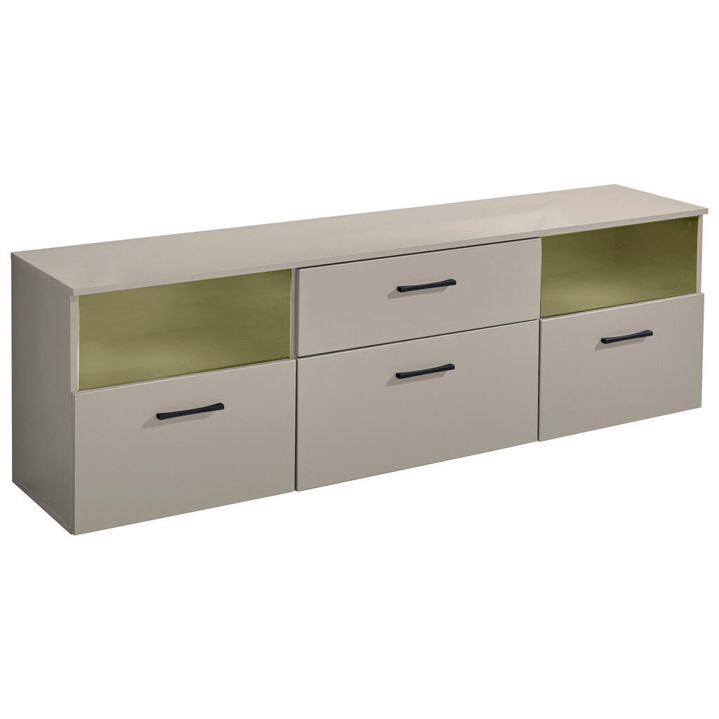 MID.YOU NÍZKA KOMODA, kašmírová, 180/55/38 cm