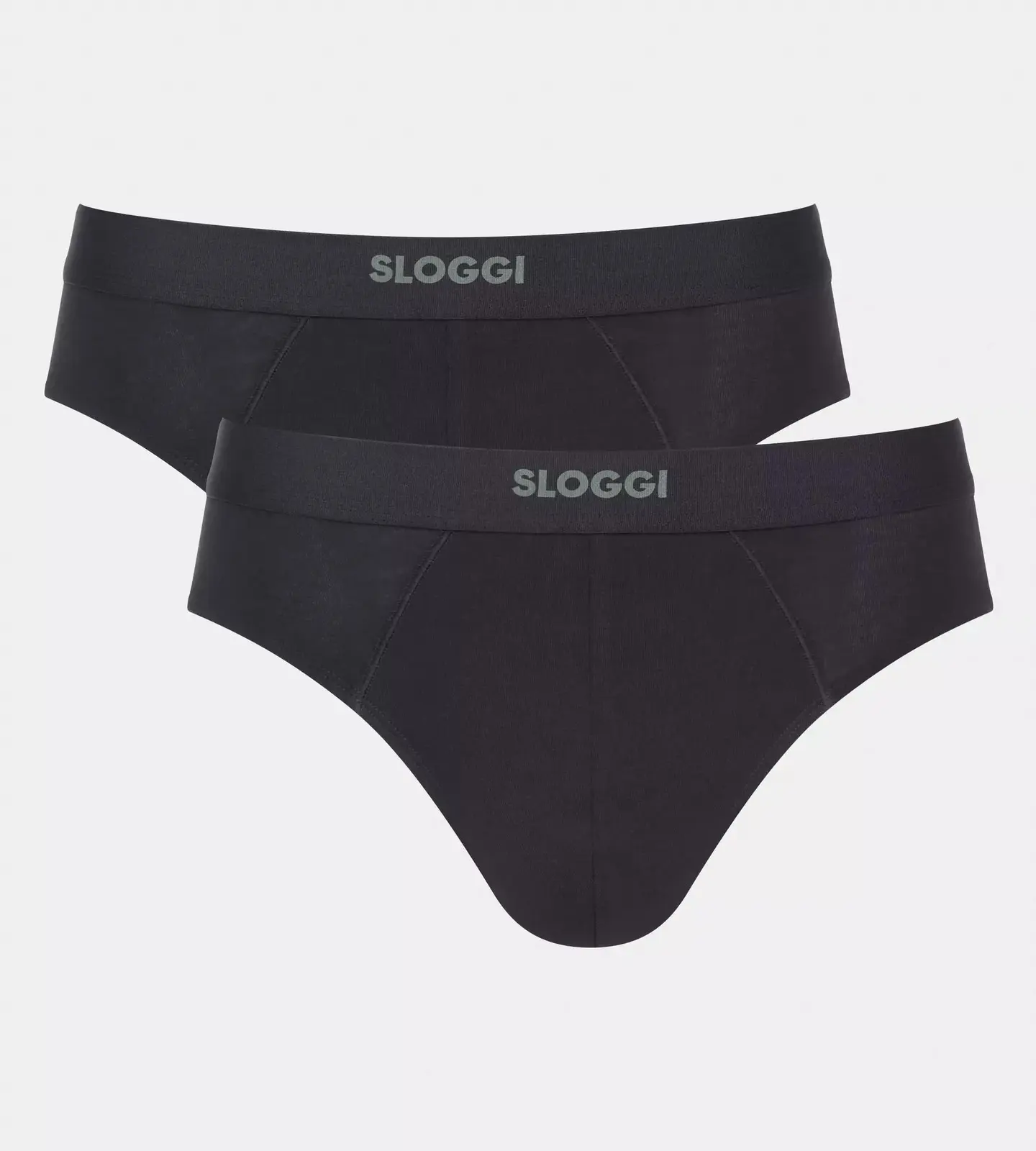 Pánske nohavičky EVER Ease Brief 2P - BLACK - čierna 0004 - SLOGGI BLACK XXL