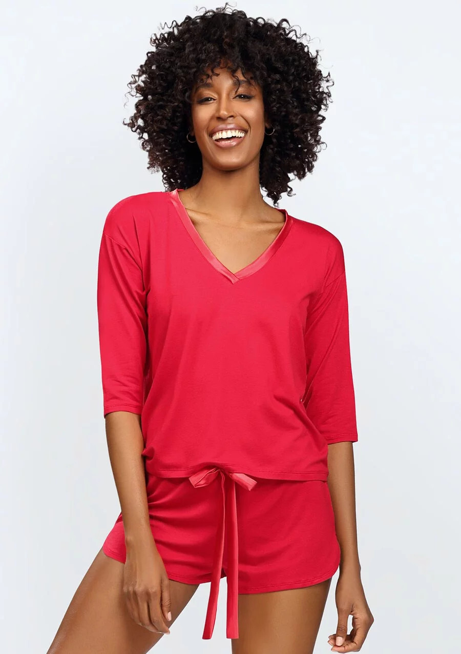 Dámsky set Edith Red - DKaren XS