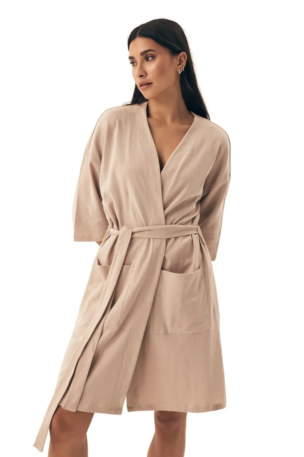 Dámsky župan 42779 Nilsa - HENDERSON Béžová S