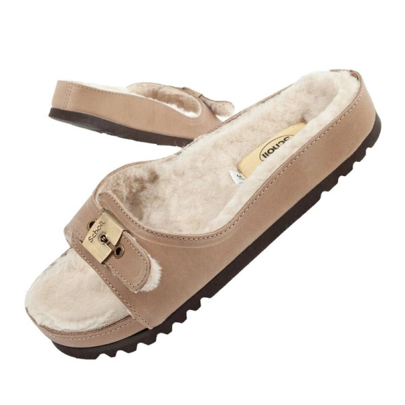Scholl Iconic MEG Taupe W F303171062 dámske žabky 35