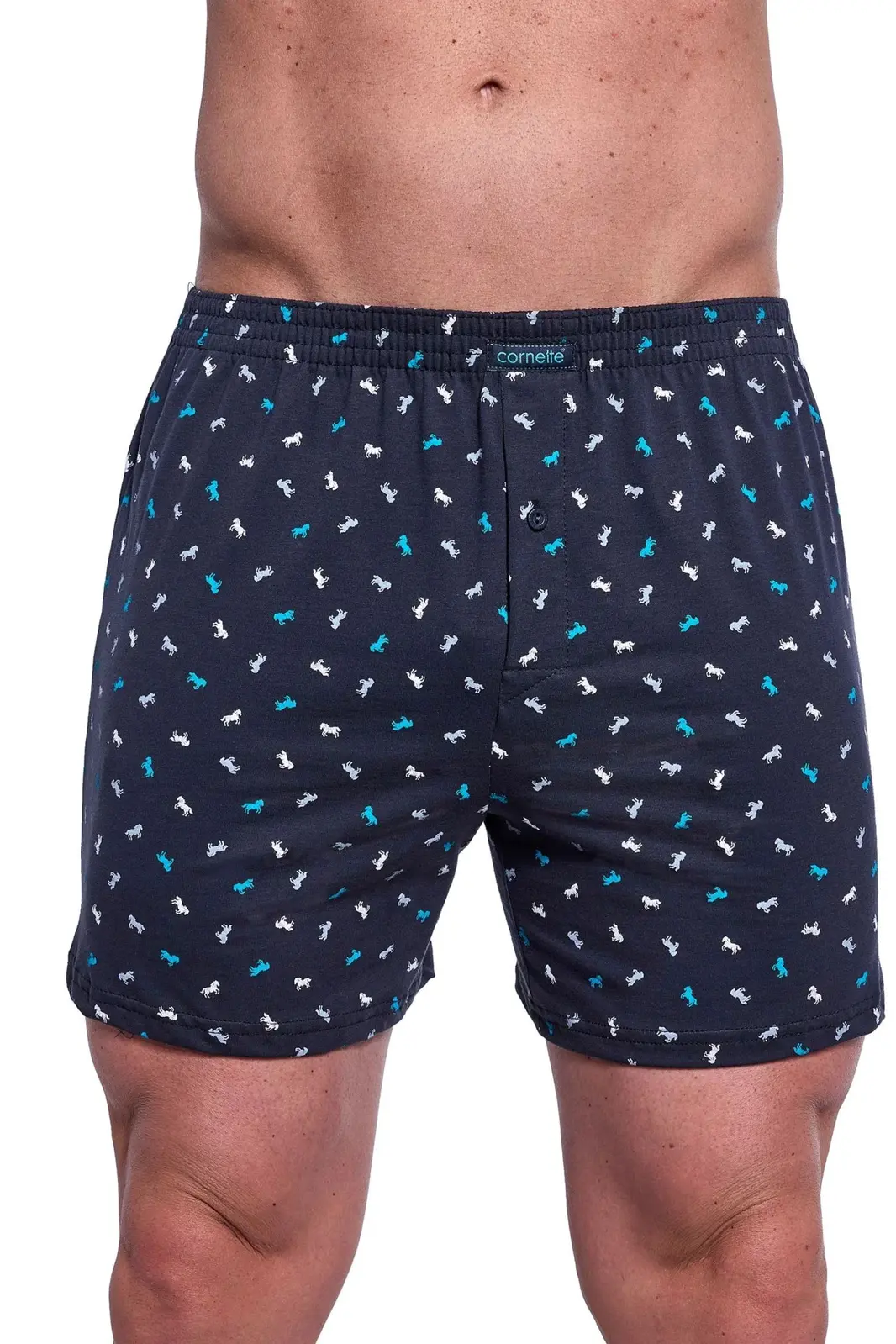 Pánske šortky 008/313 Comfort plus - CORNETTE grafitová 3XL