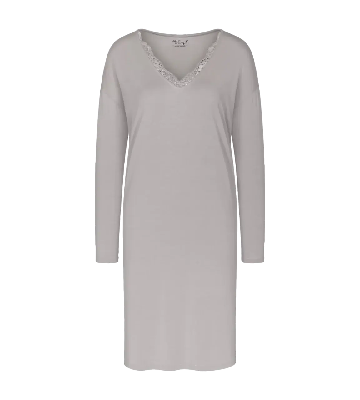 Dámska nočná košeľa Timeless Sensuality NDK LSL - GRAY - sivá 7816 - TRIUMPH GRAY 46