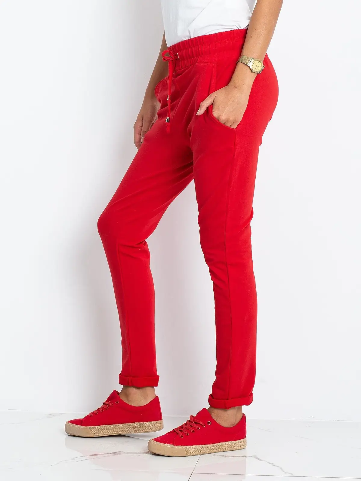 Tepláky RV DR 3698.07X červená XS