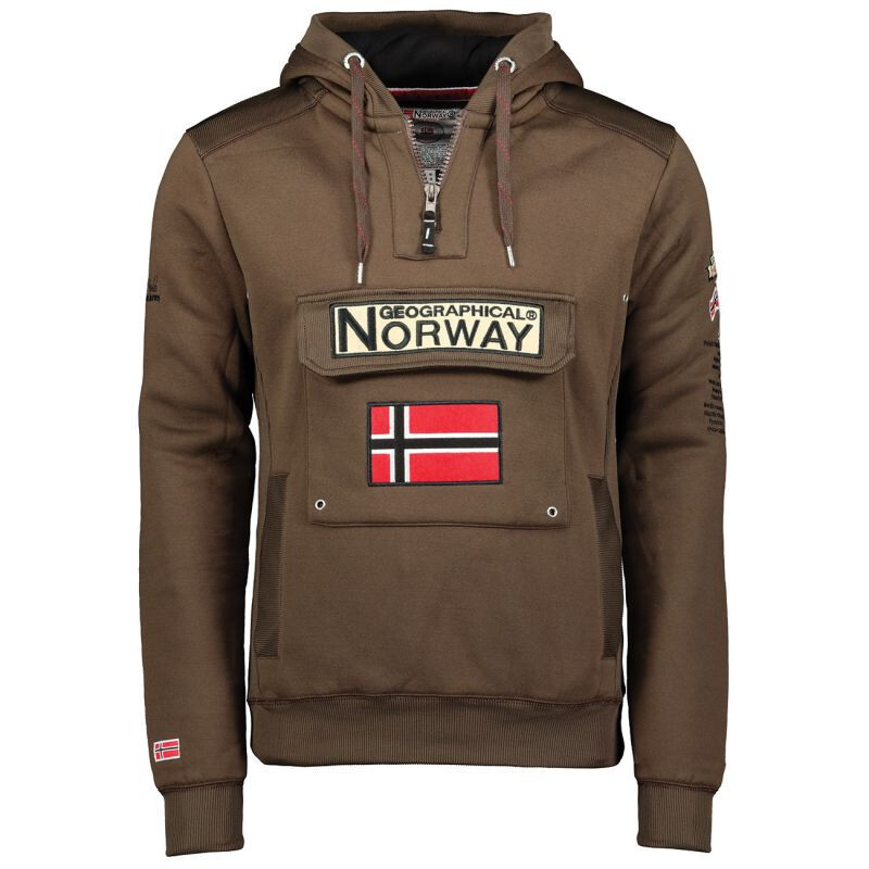 Geographic Norway Gymclass DB 054 M WW2487H/GN-Brown Mikina 3XL