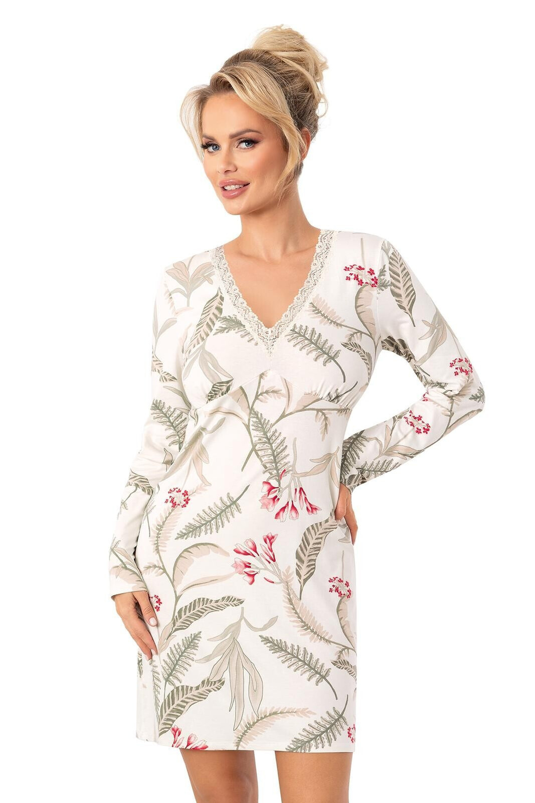 Košeľa Donna Michelle II long/r M-2XL ecru L