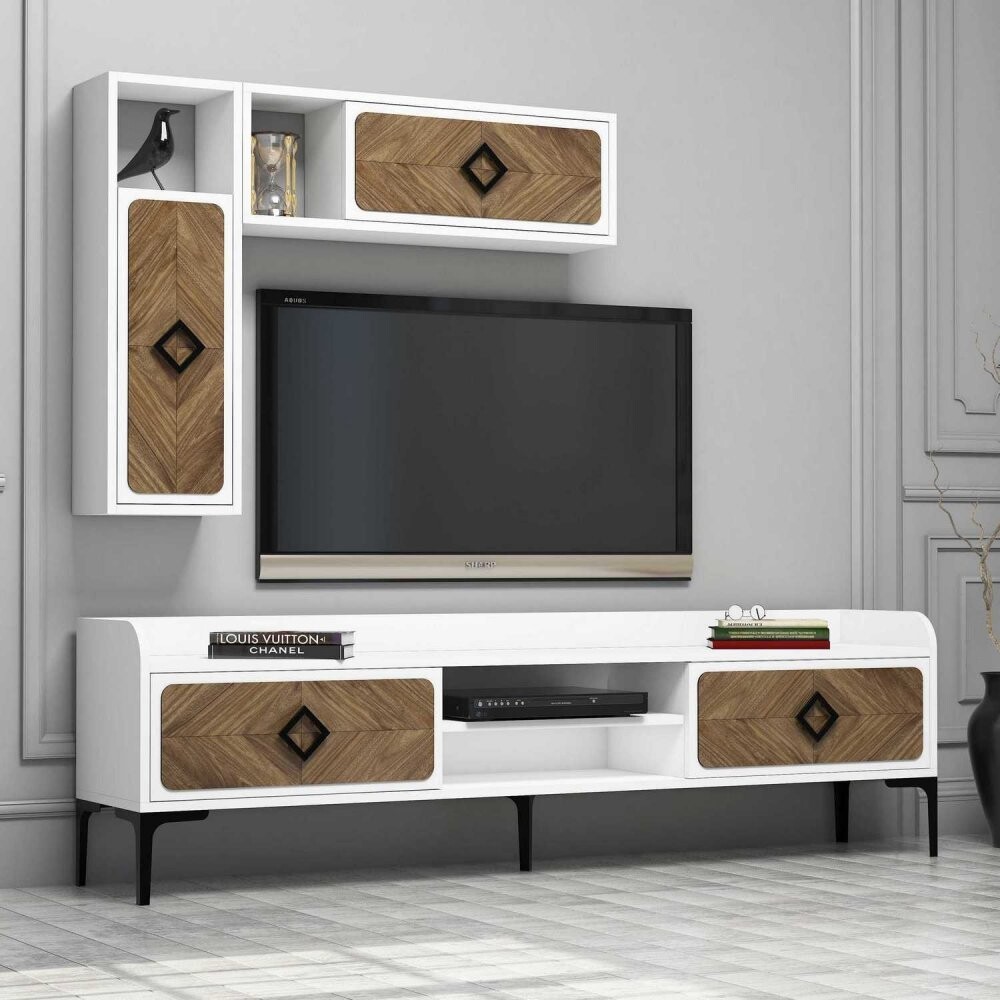 TV skrinka / Obývacia stena Samba - White