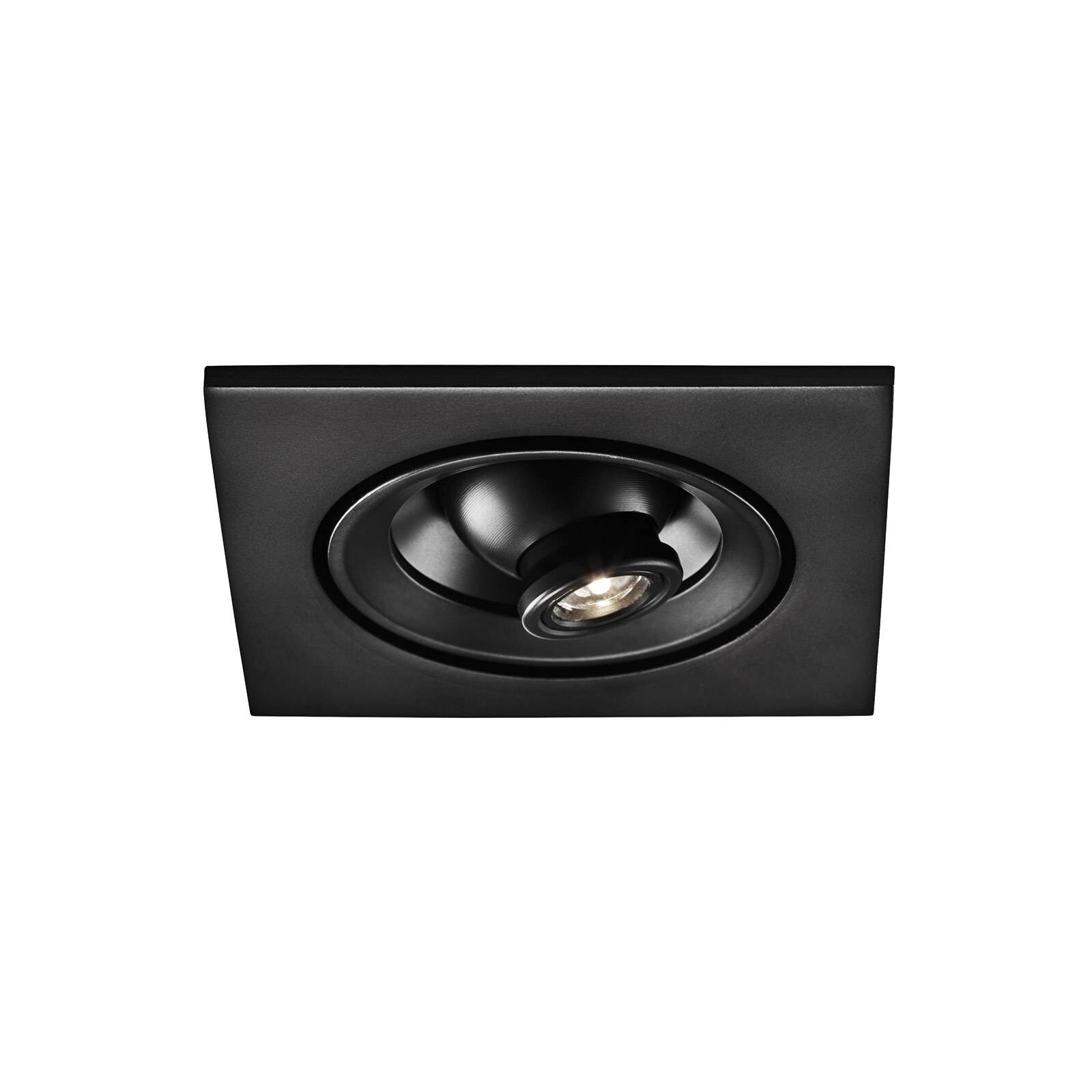 Egger DLS LED vstavané reflektory Riga Zooom, hranaté, čierne, 3000K