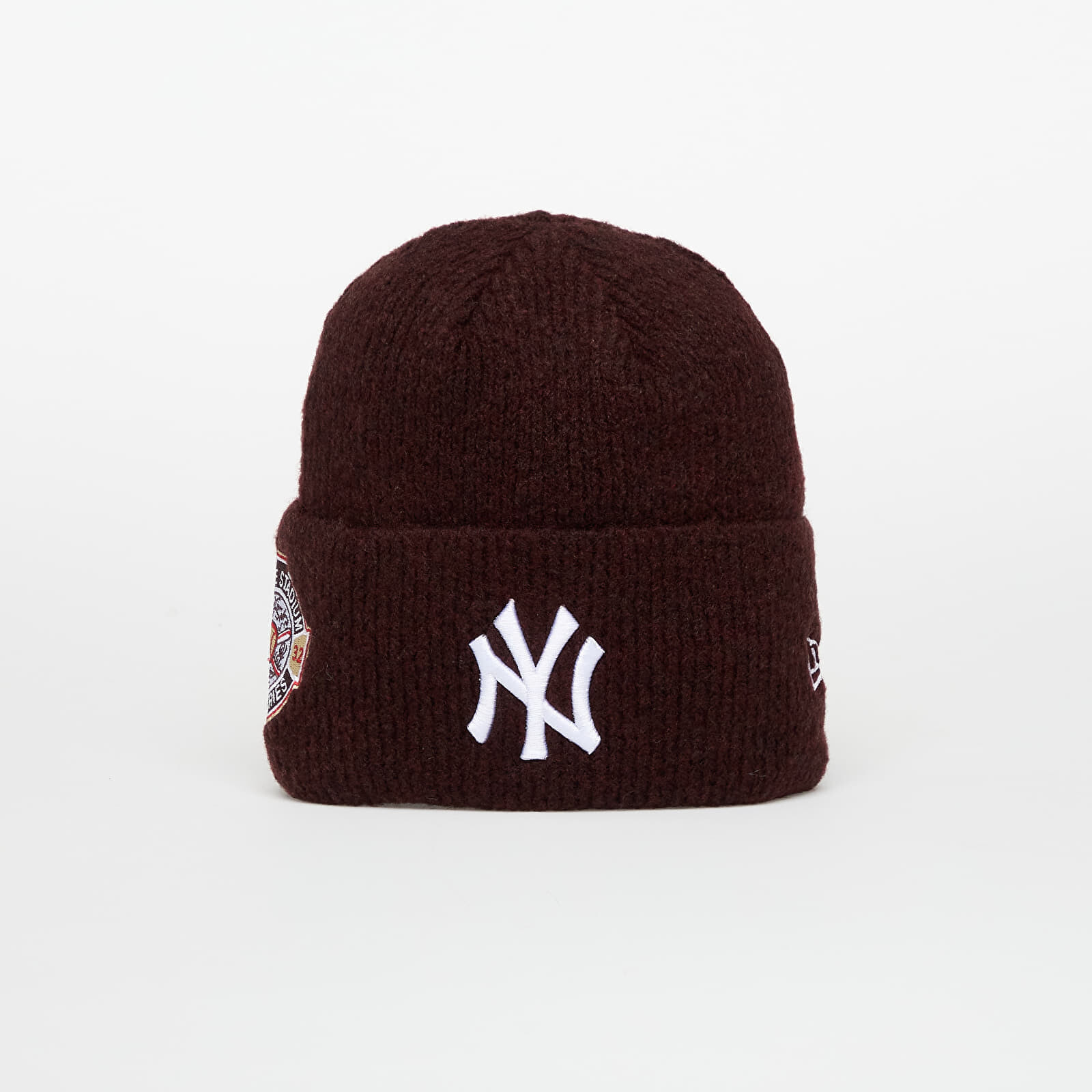 Čiapka New Era Knit Medium MLB Ws Beanie New York Yankees Frosted Burgundy/ White Universal