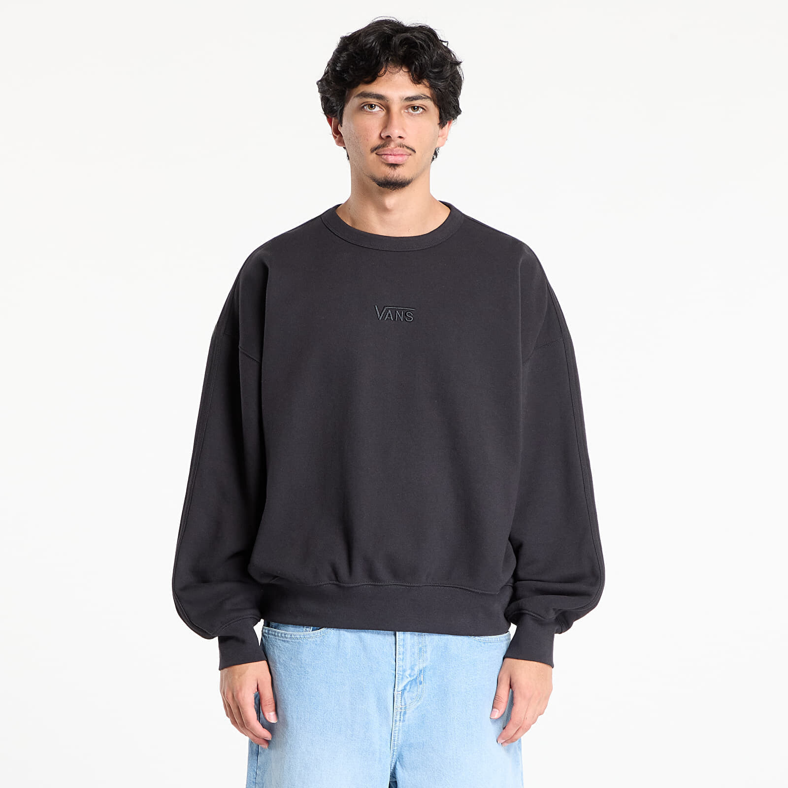 Mikina Vans LX Premium Crew Sweatshirt Black L