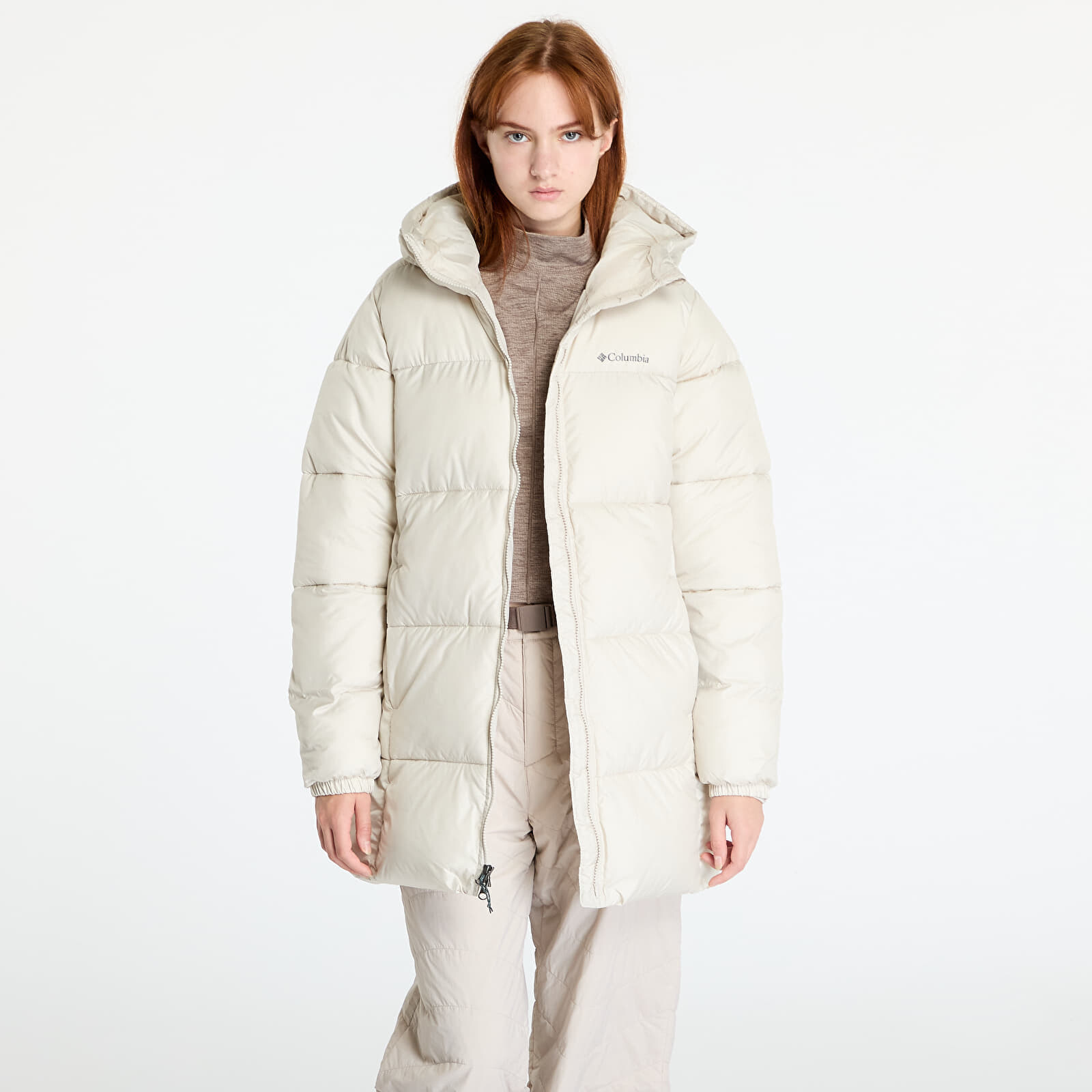 Bunda Columbia Puffect™ II Mid Hooded Jacket Dark Stone L