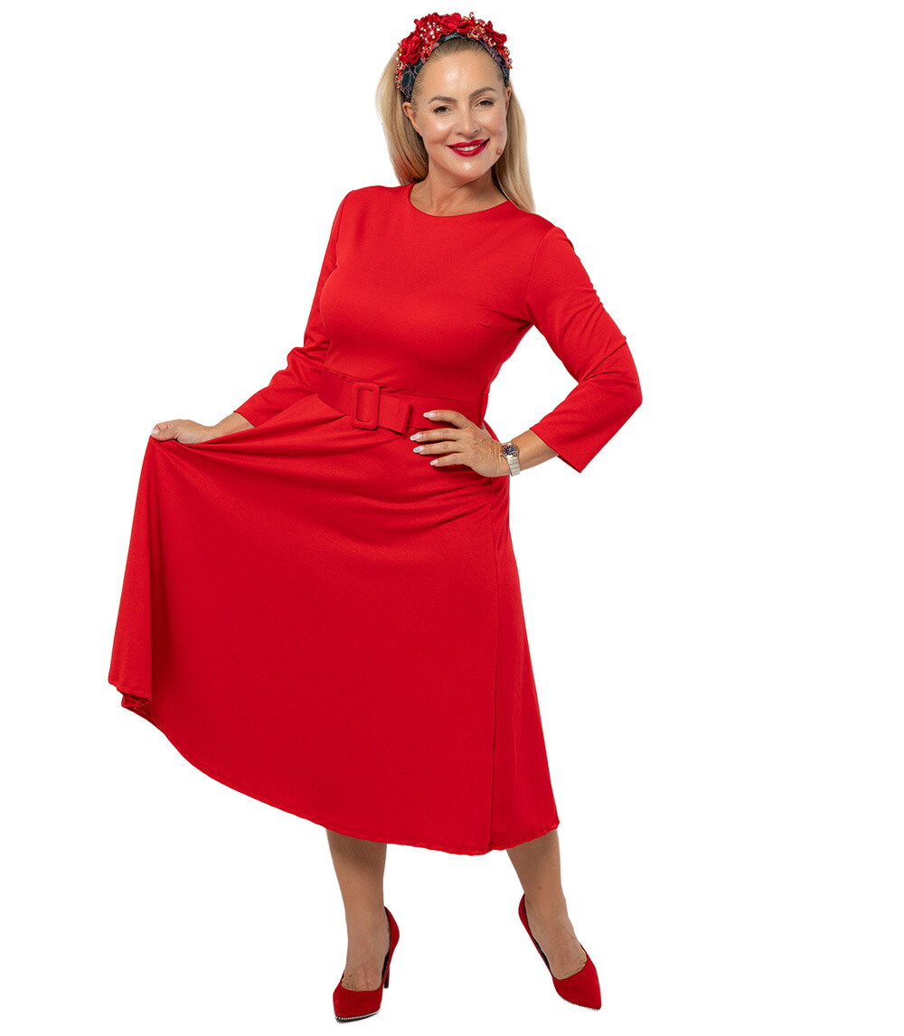 Pri Classic strapless flared midi dress ELISE 2