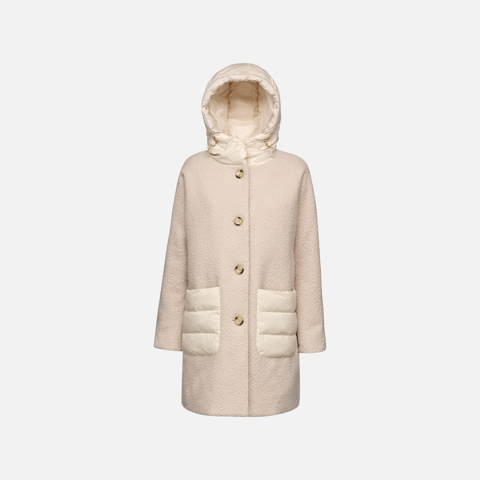 Women's Cream Jacket Geox Calithe - Women's