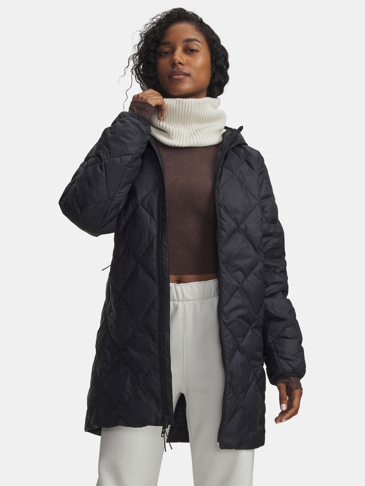 Women's Under Armour Legend Down Parka-BLK Jacket - Ladies