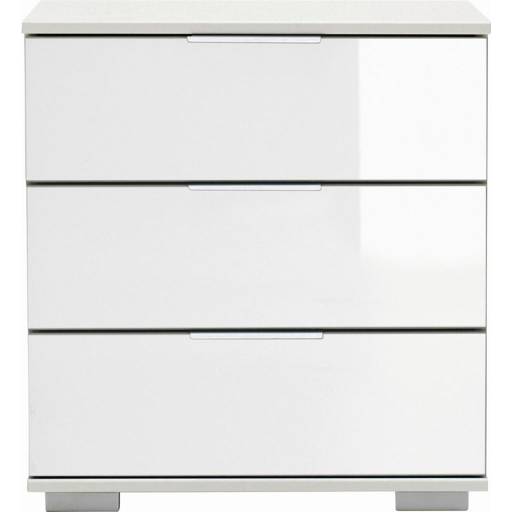 Carryhome NOČNÝ STOLÍK, biela, 52/58/38 cm