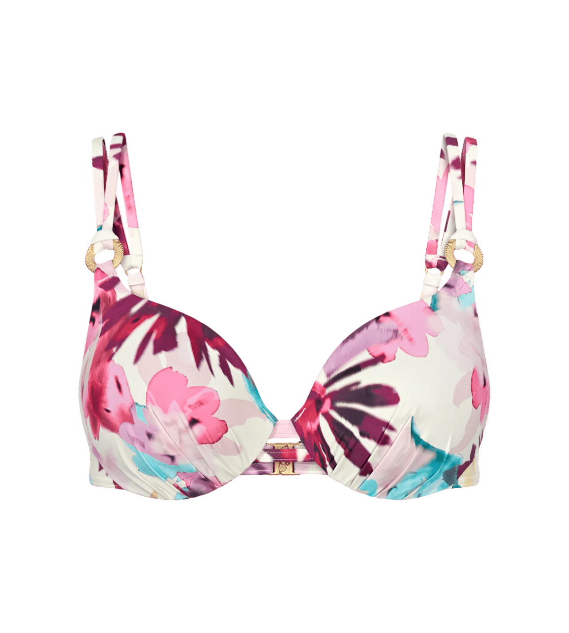 Dámska plavková podprsenka Summer Fleur WP - Triumph tmavá kombinace tyrkysové (M025) 042B