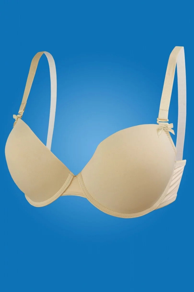 Dámska SUPER Push-up podprsenka 01-63 nude - HANNA STYLE 70A tělová