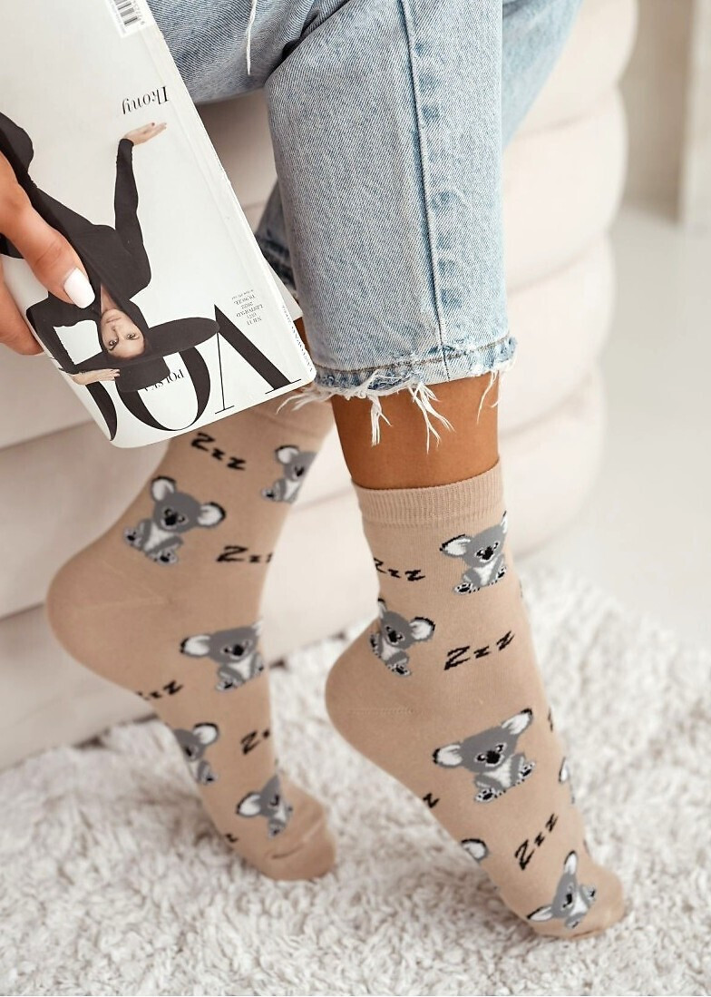 Milena 0200-179 spiace ponožky koala 37-41 fuchsie 37-41