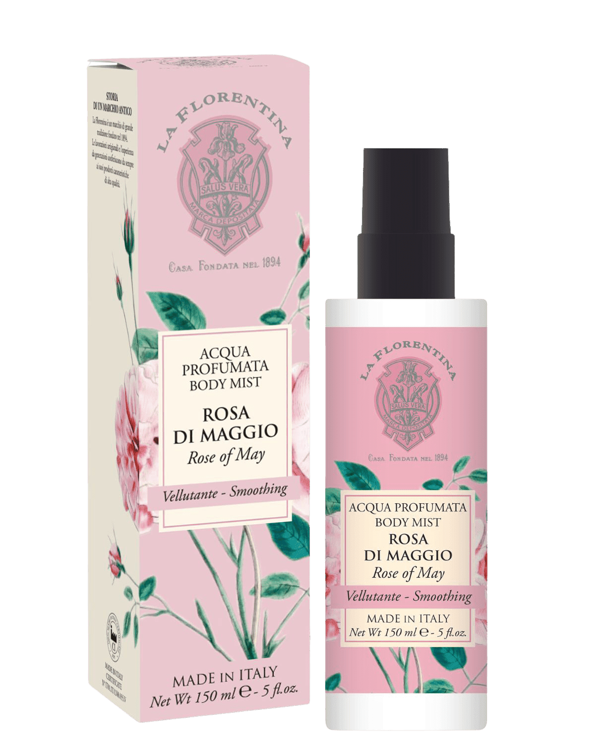 LA FLORENTINA Parfumovaná telová voda, Rosa di Maggio 150 ml