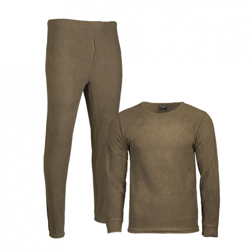 Komplet Thermofleece bez goliera - olivový, M