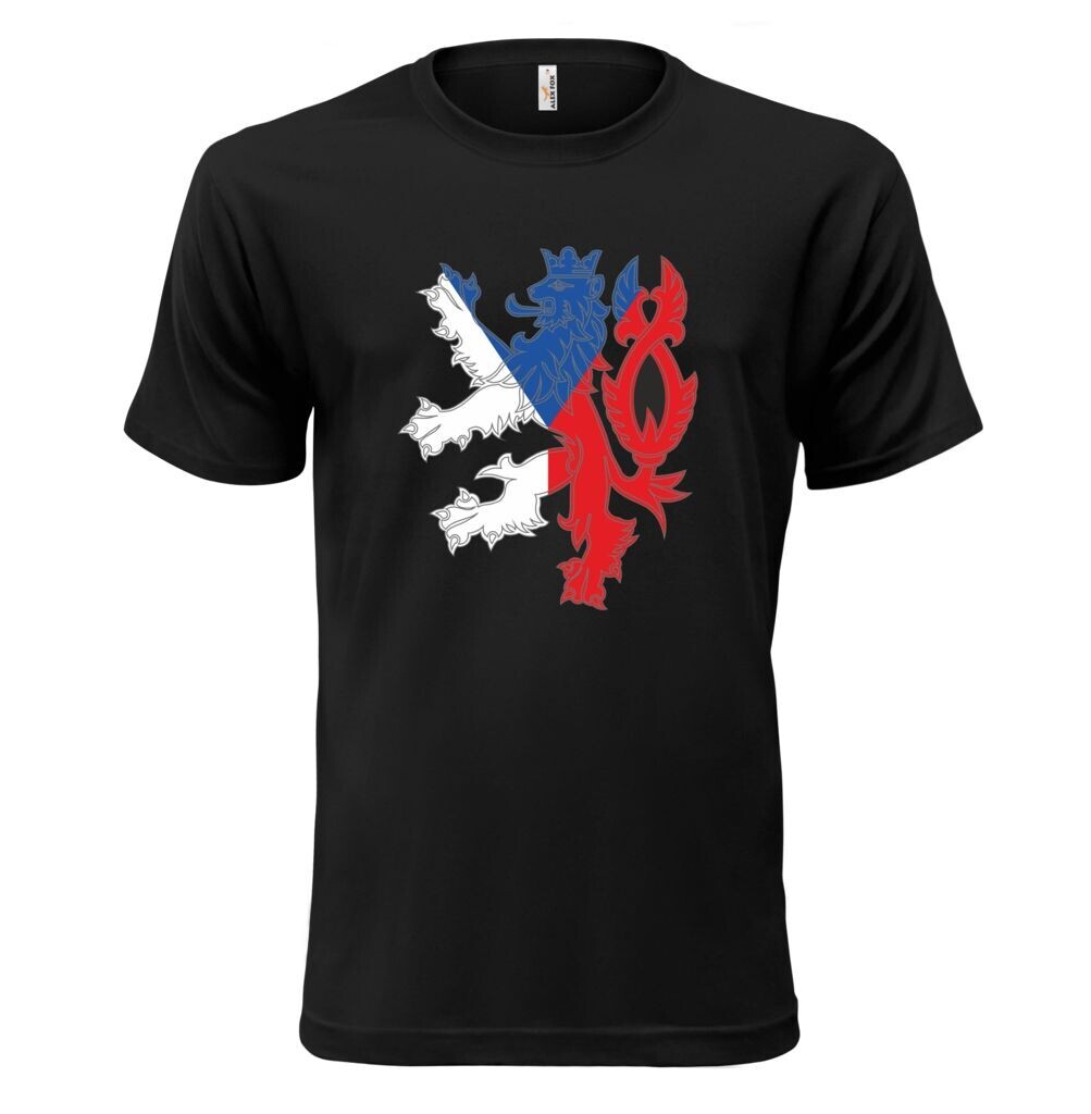 Tričko krátky rukáv Alex Fox Fan Česká republika - čierne, XS