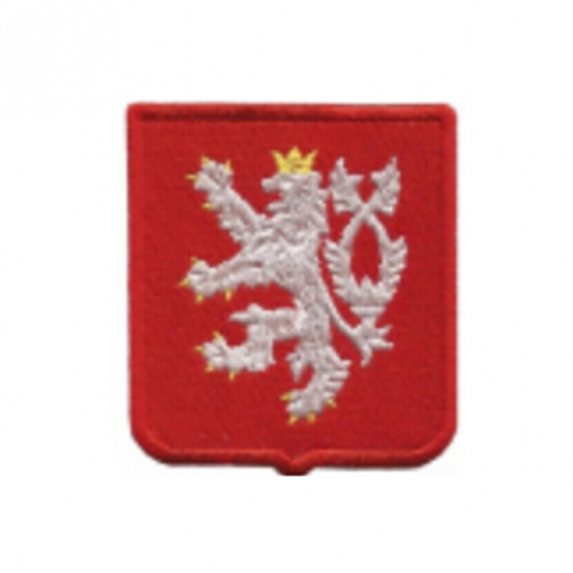Nášivka znak Čechy 6x6,8 cm - farebná