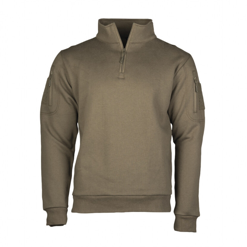 Mikina Mil-Tec Tactical Sweatshirt - olivová, 3XL