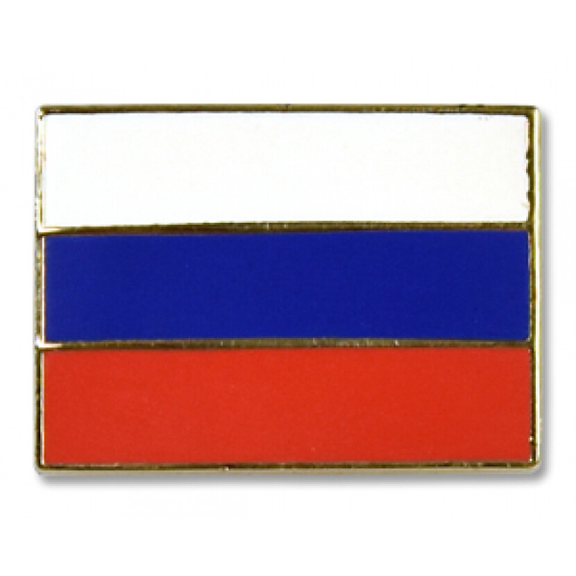 Odznak (pins) 18mm vlajka Rusko - farebný