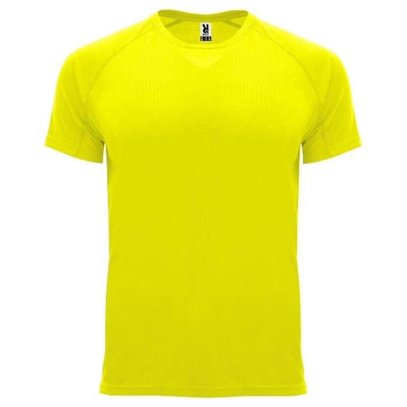 Pánske športové tričko Roly Bahrain - žlté svietiace, S