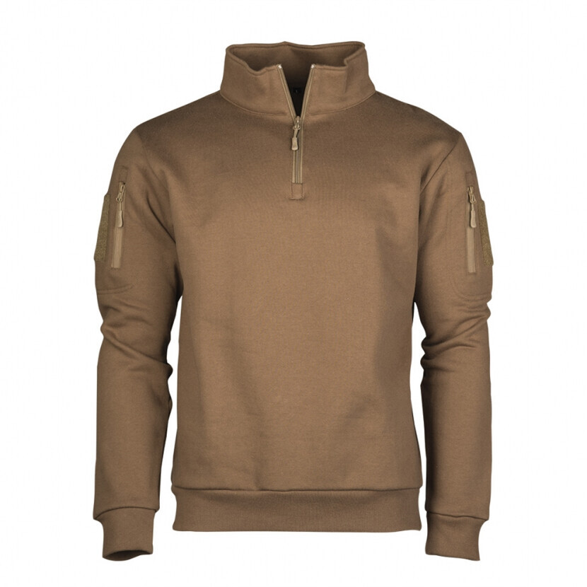 Mikina Mil-Tec Tactical Sweatshirt - hnedá, S