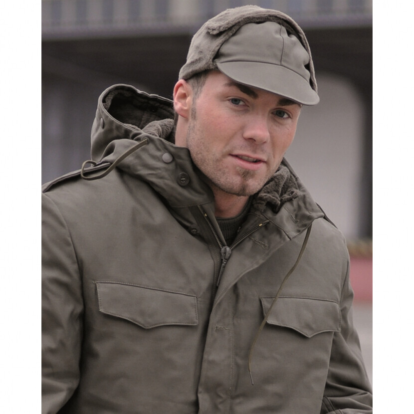 Čiapka so šiltom BW zimná - olivová, 56