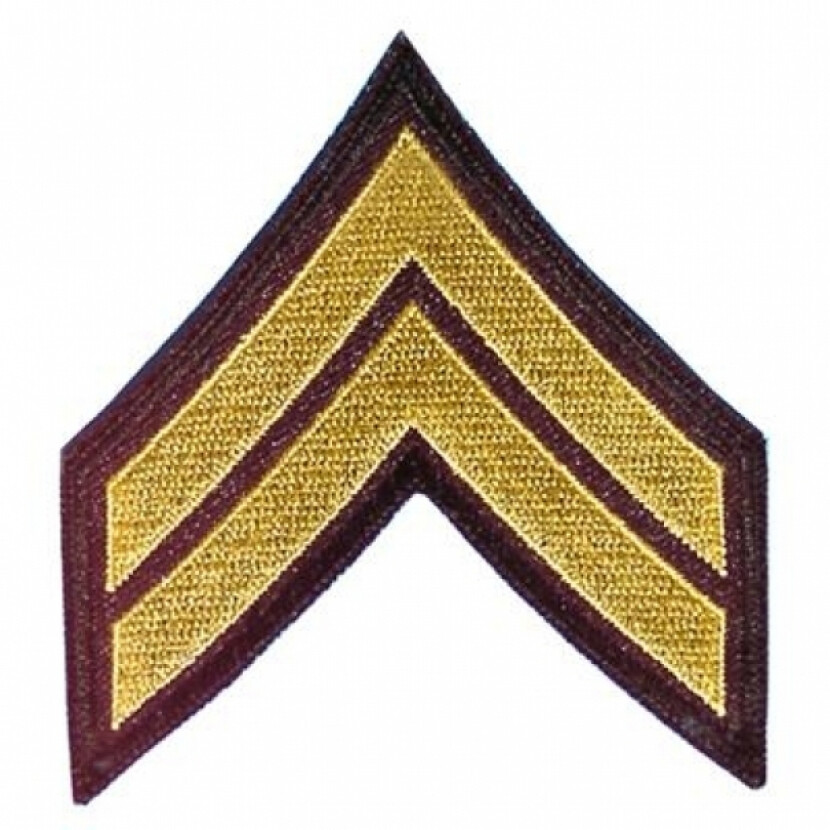 Nášivka Anton US CORPORAL - čierna-žltá