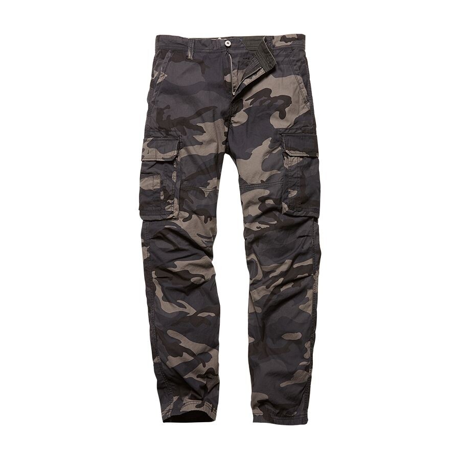 Nohavice Vintage Industries Reef - darkcamo, S