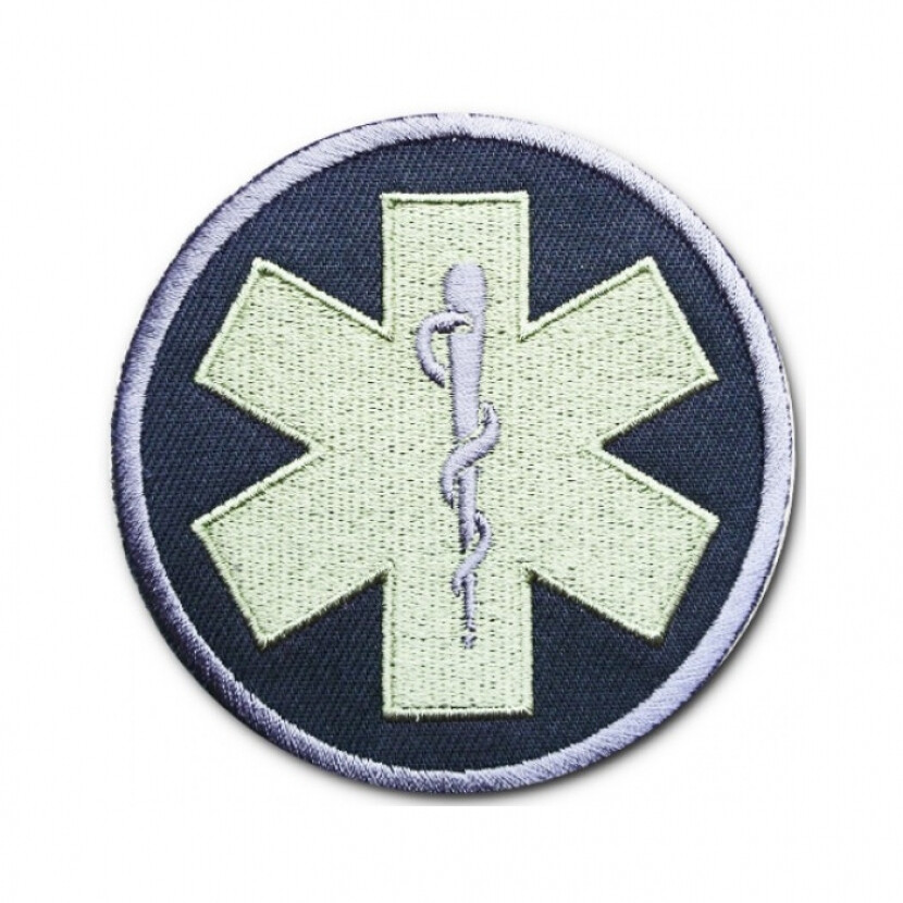 Nášivka Poľný zdravotnícky personál NATO suchý zips - čierna