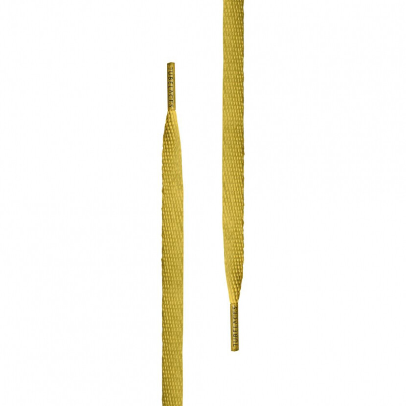 Šnúrky do topánok Tubelaces Flat - zlaté, 120