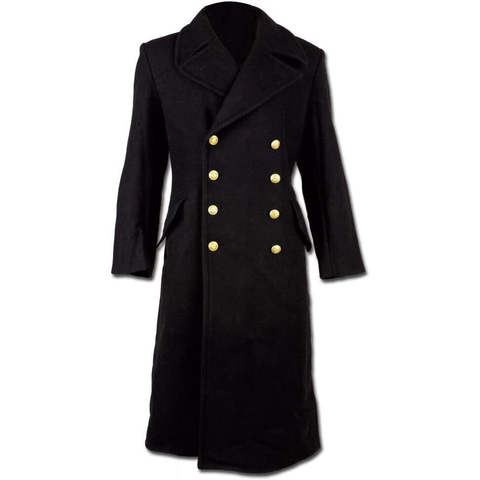 Kabát BW Navy Overcoat - čierny, 44