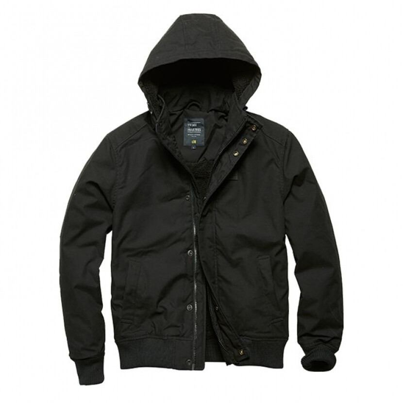 Bunda Vintage Industries Hudson - čierna, XXL