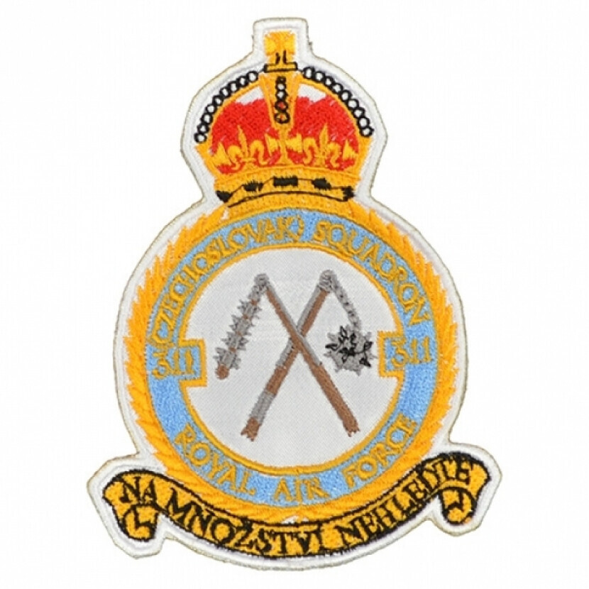 Nášivka Československá 311. peruť RAF - farebná