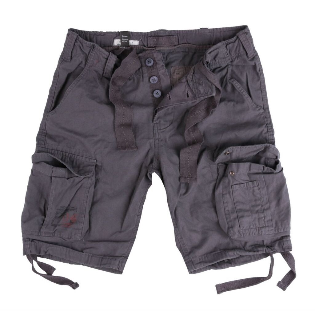 Kraťasy Airborne Vintage Shorts - antracitové, L