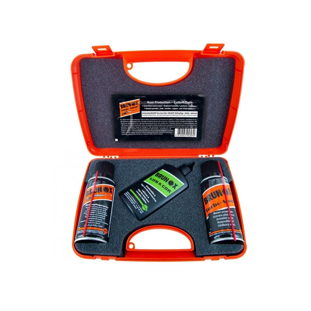 Kufrík na čistenie zbraní Brunox - oranžový