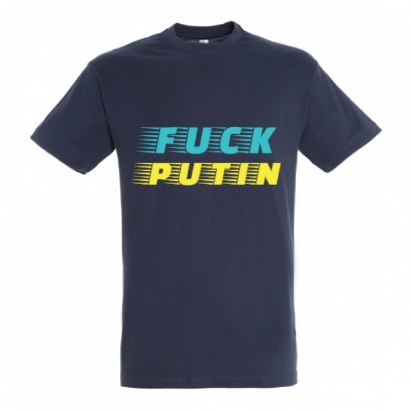 Tričko Fuck Putin - navy, S