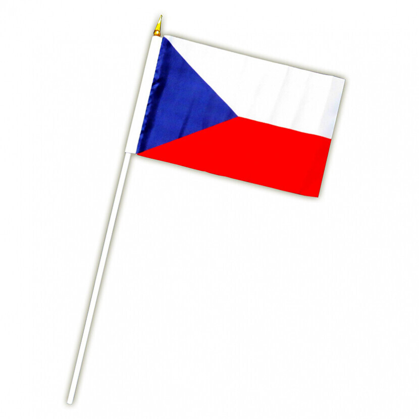 Vlajka Alfa Slovenská republika 14 x 21 cm na drevenej tyčke