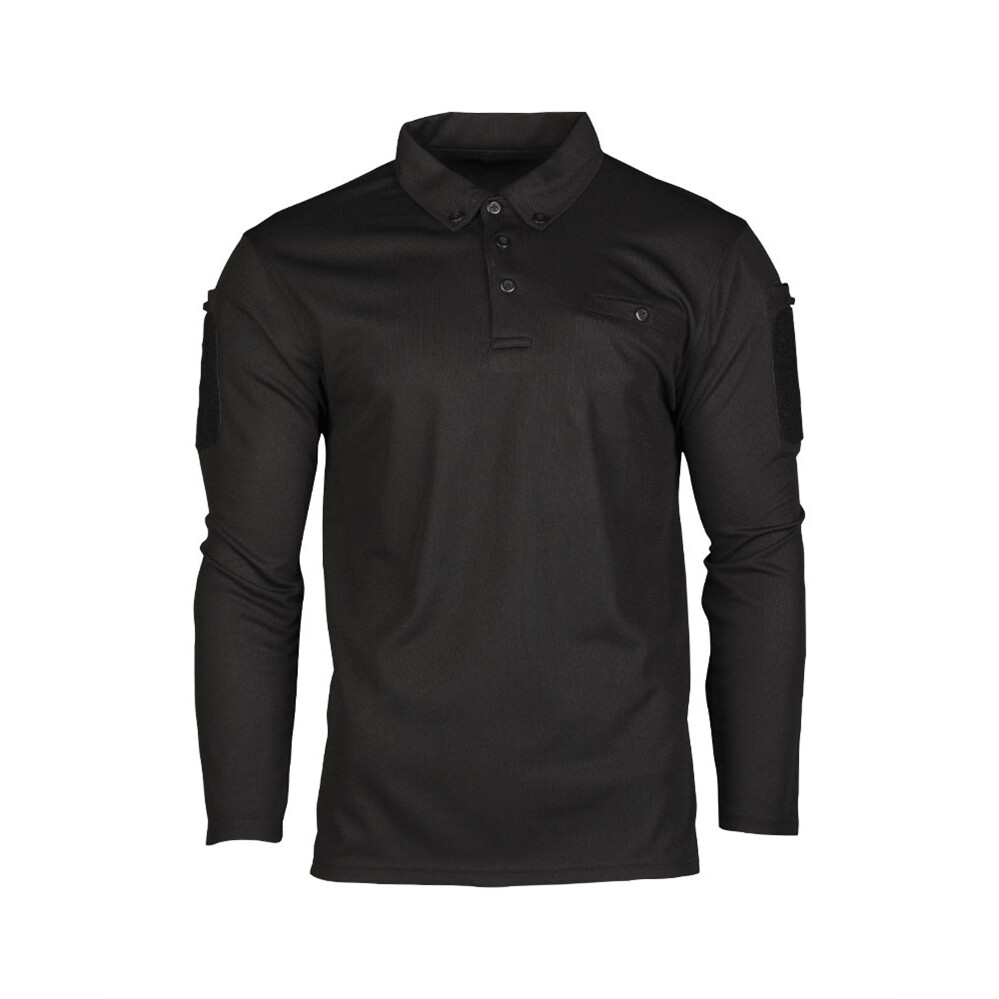 Polokošeľa Mil-Tec Long Quick Dry - čierna, M