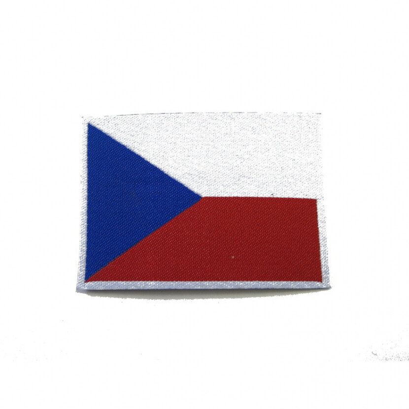 Nášivka Česká vlajka 8x5,8 cm - farebná
